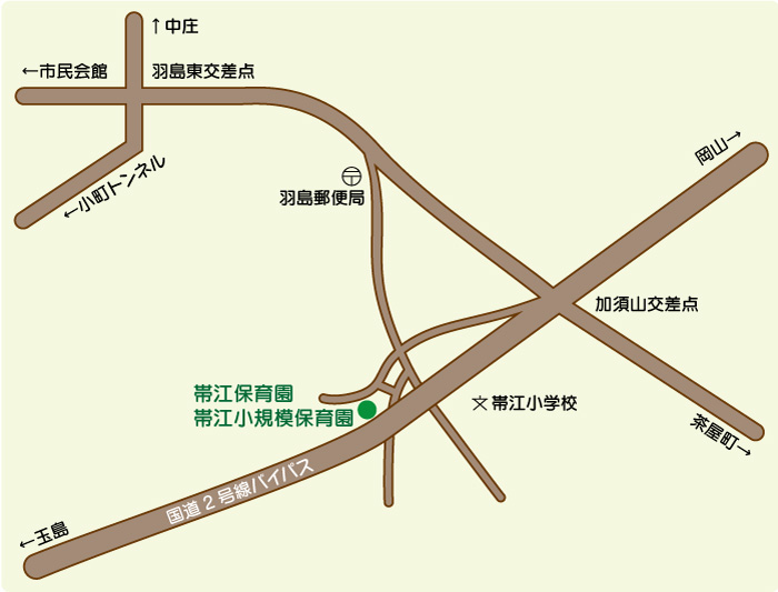 帯江保育園地図